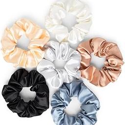 Hair Scrunchies Combo for Women & Girls | Comfortable & Stylish | Ponytail Holders | Colourful & Fancy | Hair Accessories for All Occasions | Multicolors-image-40