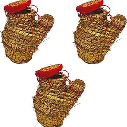 Patitpavan khush ni jhari/Clay-Mitti Pot for Cold Water/kunja Vessel for laddu Gopal ji Handmade/Shrinath ji/Krishna ji Pooja & Decoration Small Pack of 3-image-70