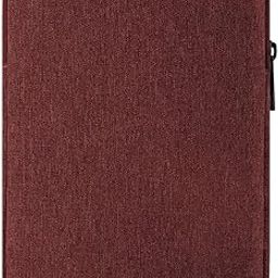MOCA 12.9 Inch iPad Sleeve Case Fits for iPad Pro 12.9 2021-2018, iPad Pro 12.9 2017/2015, Galaxy Tab S8+ 12.4", Surface Laptop Go 12.4" Universal Tablet Sleeve Bag Pouch (Wine Red)-21