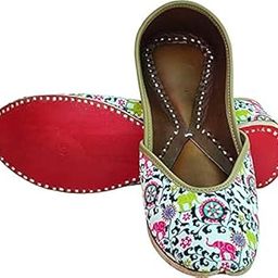 Women's Moonshine Multicolored Genuine Soft Leather Juttis-image-47