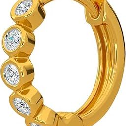FASHIONS Gold Plated Crystal Stone Piercing Pierced Nose Ring Pin Hole Type Nosepin for Women & Girl-image-83