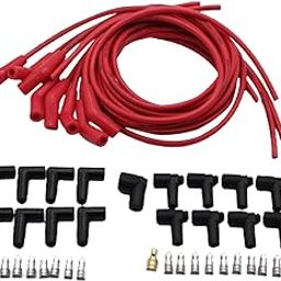 MERISHOPP Spark Plug Wire Set Durable Spare Parts Car Accessories 8.5mm for Chevy-16