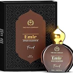 The Man Company 100% Alcohol-Free Attar Perfume For Men Farid Emir Collection | Premium Long Lasting Fragrance | 35% Highly Concentrated Perfume Oil, Oriental-50