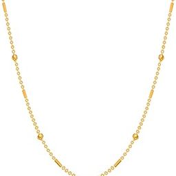 Necklace Gold Plated Brass Chain for Men Women & Girls Jewelry Stylish-23