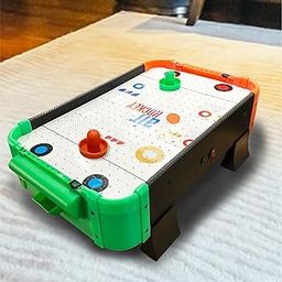 ToyMagic Air Hockey Medium Battle Ground Toy|Eletric Powered Portable Board Game|Indoor Toy|Electric Motor Fan - Includes 2 Pushers and 2 Air Hockey Pucks|Birthday Gift for Kids & Adult|Made in India-31