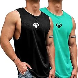 ||Mens|| Bison Printed|| Round Neck|| Sleeveless||vest Pack of 2-image-20