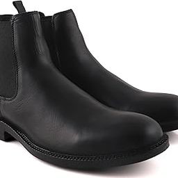 Men's Black Leather Chelsea Boots Extra Cushion Inner Sole-image-17