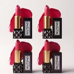 Wutend Vibrant Lipstick Pack of 4 – Matte Finish, Highly Pigmented & Long-Lasting Lipsticks – Soft Shades, Transfer-Proof & Smudge-Free Lipstick Combo for Women & Girls-image-95