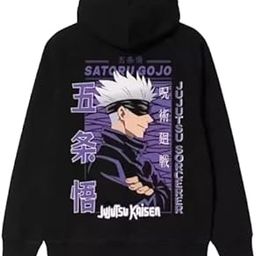Pezoz Anime Sweatshirt Front & Back Printed Fullsleeve Hooded Sweatshirt for Men-image-99