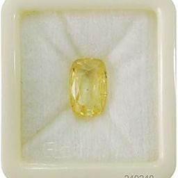 7.25 Ratti Natural Yellow Sapphire (Pukhraj) Unheated Untreated Ceylon Quality Lab Certified Pukhraj Birth Stone/Rashi Ratan/Yellow Sapphire Gemstone-picture-28