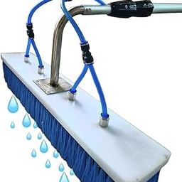 JKCREENT Long Solar Panel Cleaning Brush Kit Heavy-Duty Nylon Water Brush with PU Pipe & Aluminium Flexible Telescopic Pole for Solar Panels (3)-image-61