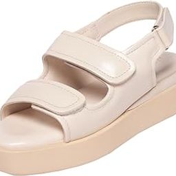 Fancy and Stylish Extra Cushioning and Comfortable Fashionable Light Weight Allday Wear Vegan Flatform Heels for Women and Girls Cream 6UK-image-67