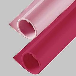 Smiledrive Photography Background Sheets - Backdrop Sheets 60 x 120 cm Waterproof Wrinklefree PVC Material (Maroon and Pink)-picture-18
