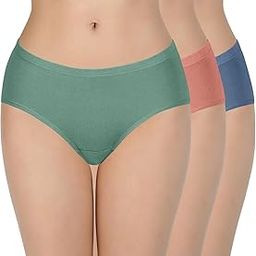Every de Solid Mid Rise Moderate Coverage Cotton Hipster Panties (Pack of 3)-image-46