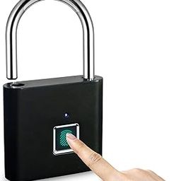Radhe Collections Smart Fingerprint Padlock – Waterproof Rechargeable Steel Lock for Lockers, Luggage, Backpacks, Doors & Bicycles – Portable Biometric Keyless Security Lock-image-76