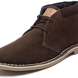 Men's Bistre Brown Italian Suede Leather Stitch Down Desert Boots Chukka Style Handmade Cushioned Ankle Boot for Men Biking Hiking (Size-8 UK) (SDSUCKCU)-picture-12