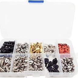TECKEEN 300 Pack M3 M3.5 M5 Assorted Compater PC Hard Drive Motherboard Case Fan Screws-picture-30