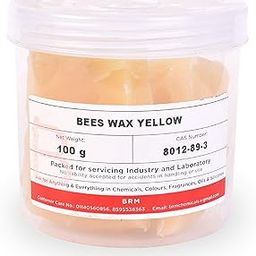 BRM Herbals Bee’s Wax Yellow - 100 Grams For Lip Balms, Creams, Body Lotion - DIY Beauty Products, Make Up, Cosmetics, Soap Making & Personal Care For Face, Hair, Body-image-10