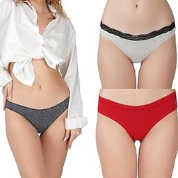 Women?s Premium Cotton Panties | Antimicrobial & Breathable | Everyday Comfort with Amazing Fit | Soft Fabric Innerwear for All-Day Freshness & Hygiene | Bikini | Pack of 3 |-image-61