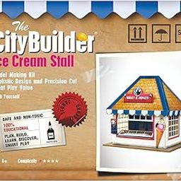 The CityBuilder Ice Cream Stall Model Making Kit 1:43 Scale (7mm) O Gauge-17