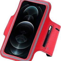 Nplus India New Fancy Armband for Motorola One P30 Play Red Gym Running Jogging Walking Hiking Workout and Exercise Armband Holder with Extra Adjustable-Length Extension Band-image-20