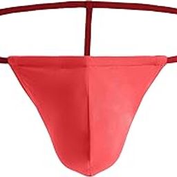 Men's Polyster Spandex Enhancing G-String Thong Sexy Underwear, Free Size, Red Color-picture-27