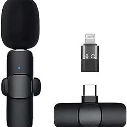 INVICTO K8 Lavalier Wireless Collar mic Noise Cancellation Plug Play Rechargeable Microphone for Andriod/Type-c/iPhone Devices for YouTube, Facebook, Live Stream, Vlog, Recording (Black)-31
