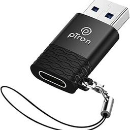 pTron Nexo USB Type C Female to USB 3.0 Male OTG Adapter, 5 Gbps High Speed Data Transfer, Compatible with Laptops/Tablets/Smartphones/Chargers, Sleek & Compact Design & Metal Alloy Build (Black)-image-91