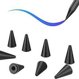 8 Pack Pencil Tips, Replacement Tips Only Compatible with Our KARFUN Pencil, iPencil Nib for iPad Pencil 2018-2023, iPad 10/9/8/7/6 Gen, iPad Pro 11/12.9, iPad Air 5/4/3, iPad Mini 6/5Gen (Black)-image-60