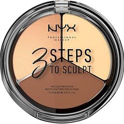NYX PROFESSIONAL MAKEUP 3 Steps To Sculpt Face Sculpting Palette, Light, 0.54 Ounce-16