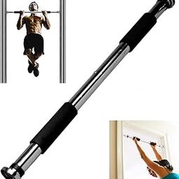 Adjustable Pull Up Bar for Doorway - Gym Workout Equipment Internal Door Strength Training Upper Arms Chin Up - Heavy Duty Abs Upper Body Fitness Equipment for Home Indoor Gym-14