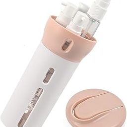 NISHAJ 4 in 1 Travel Dispenser, Travel Shampoo and Conditioner Dispenser, Refillable Travel Empty Bottles for Toiletries, Muti Pump Bottle Toiletry Bottles for Travelling-image-9