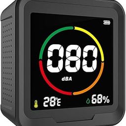 LSENLTY Portable Noise Meter, 3 in 1 Sound Detector for Real-time Noise, Temperature, and Humidity, Noise Meter with a Battery Life of up to 50 Hours-84