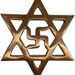 Swastik for Door Entrance || Copper Star Swastik Yantra || Vastu Remedy (वास्तु उपाय) for Positive Vibrations and Evil Eye Protection || Home & Office || 3.5 inch Approx || 1 Pc-22