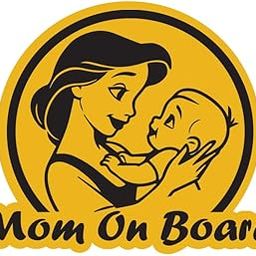 Zaqiz Mom on Board Car Sticker – Baby Safety Warning Decal, Waterproof & UV Resistant, Scratch-Free Vinyl for Vehicle Window (Golden Yellow)-picture-30
