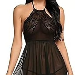 Saniya ENT Babydoll Lingerie for Honeymoon | Baby Doll Night wear for Women Set | Short Transparent Nighty for Women | Nightgown Dresses for Women Stylish Western Style-image-19
