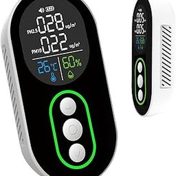 LSENLTY PM2.5 air Quality Monitor, high-Sensitivity PM2.5 Sensor air Detector, Real-time Monitoring of PM2.5/PM10/temperature and Humidity, Suitable for Home and Office-image-51