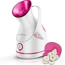 HealthSense Steamer for Cold & Cough, Vapourizer & Steamer for Face steam, Steam Inhaler & Vaporizer Machine with Nano-Ionic Technology, UV Steam Sterilization, Fast Mist in 50sec, Aroma Diffuser Tray & 1 Year Warranty - Nano-Cure FS 550-12