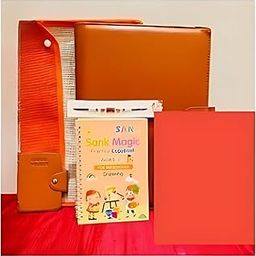 M S ENTERPRISES Premium Rakhi Gift Combo Set with Document Holder, Jute Bag, Card Holder, Practice Notebooks, Chocolates and Personalised Message-image-121
