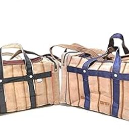 Washable Duffel Travelling (Unique) Bag Total 78 LTR with 2 Full Size Pocket (Pack of in Different Size) (Spanish Red)-image-53