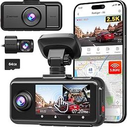 REDTIGER A6 Dash Cam 4K Front + 1080P (Dual Cam), 2.5K Front + 1080P Rear & Interior (Triple Cam), 5G WiFi, GPS, 3" Touch Screen, Voice Control, Adjustable Cabin Camera, Parking Mode, Free 64GB Card-17