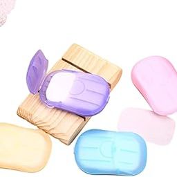 SHAHGROWTH Portable Paper Soap Sheets, Travel Hand Soap, 4 Colours, Camping and Outdoor Use-image-82