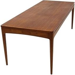 Mahi Wood Mart Orville Solid Oak Wood Extension Dining Table - Modern Farmhouse Rectangular Kitchen Table with Trestle Base, Natural Finish, 6-10 Seater-20