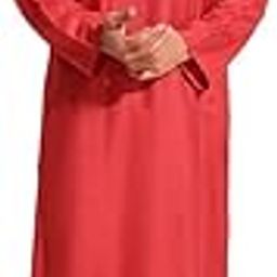 Men Viscose Silk Red Woven Mandarin Neck Comfort Fit Long Kurta-image-37