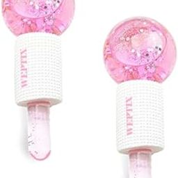 WEPTIX (PINK) Facial Ice Globe,Smart Cool Face Roller Ball, Facial Massage Tools For For Massager Eye Circle Reduce Puffiness Anti Ageing Wriknles Soothing Firming Skin 2Pcs -(PINK)-image-34