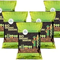 TrustBasket Bio Organic Manure (set of 5) 5 KG for home, kitchen, and terrace gardening | Rich in essential nutrients to promote plant growth and development | Soil conditioner-image-48
