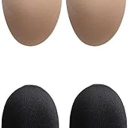 CALANDIS™ 2 Pairs Adhesive Silicone Shoulder Push-up Pads Enhancer Black Beige Fabric | Other Clothing Shoes & Accessories-image-74