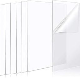 SINGHAL 27x18 Inch Clear PP Plain Transparent Sheet 350 Micron Pack of 10 with one side masking film for surface protection of the sheet-4