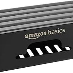 Amazon Basics - Cable Management Box with Mobile Stand - Power Strip, Cords, Wires | Surge Protector Hiding Cover Organizer for Home, Office (Black)-15