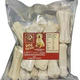 ADB Creation Rawhide Bones for Dogs in Chicken Flavour / 3 Inch Calcium Bones/Treat of Dogs and Puppies Helps in Strengthen Bones and Teeth Provide Hours of Fun While Eating (400 gm)-image-16